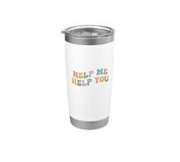Helme Help You Funny Meme Viral Popular Cultura Terapia Vaso térmico de acero inoxidable de doble pared