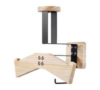 Helme Rack - Soporte para casco de montaje en pared | Soporte de rueda dentada para motocicleta de madera | Engranaje de metal colgante portátil con perchas para Biicycle | Soporte todo en 1 para