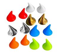 Helmet Ears, Funny Calf Horn Set of 14, Eye Catching Helmet Decoration 1.5x1.26 inches for Photography Props, Cosplay Events, Biker Gatherings, Festival Costumes