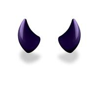 Helmet Flair MagNeatOhz Pequeños Cuernos de Diablo morados para Casco, Fabricados en Estados Unidos, Accesorios para Casco de Moto, Casco de Bicicleta, Casco de esquí, magnéticos e Intercambiables