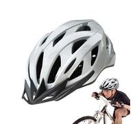 Helmet for Bike, Road Recreational Cycling Helmet, PC+Foam Adjustable Head Gear with Chin Strap, Ventilation Safety Accessories for Men, Women, Outdoor, Commute, Adventure, 31x22x15.5cm