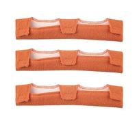 Helmet Pads, 3-Piece Sweat Band Set for Hard Hats and Headgear, Sweat-Absorbing Cushion Pads for Construction Safety Firefighting Electrical Mining Industrial Fitness Outdoor Work 22.7x10cm