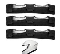 Helmet Pads Sweatband 3-Pack, Welding Hood Headgear Cushion, Sweat-Absorbing Replacement Liner, for Safety Work, Firefighting, Fitness, Construction, Industrial, Outdoor Use, 22.7x10cm Orange Black