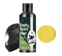Helmet Scratch Cream, Gloss Repair Wax, 100ml Helmet Scratch Removal Kit, Motorcycle Goggles Polishing Compound for Exterior Maintenance Protection, Clear Shine Restore, Scratches Care