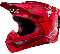 Alpinestars Supertech M10 Flood, casco de motocross L male Rojo Neón/Rojo/Blanco