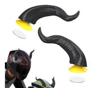 Helmets Devil Horns, 2pcs Small Horn Accessories, 0.11 inch Easy to Attach & Remove, Helmet Satanás Antlers for Birthdays, Holidays, or Biker Events, Traer Attitude Any Hard Hat