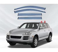 HELMOP Auto Deflectores Cortavientos para Porsche Cayenne 9PA 2006-2010, Protectores Lluvia Visera Deflectores Viento Auto Protección Accesorios