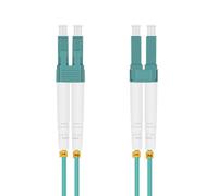 Helos 10m om3 lc/lc cable de fibra óptica e infiniband turquesa