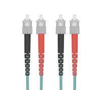 Helos 10m om3 st cable de fibra óptica e infiniband turquesa