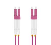 Helos 20m om4 lc/lc cable de fibra óptica e infiniband violeta