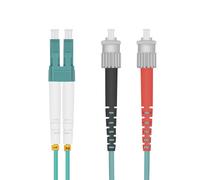 Helos 2m om3 lc/st cable de fibra óptica e infiniband turquesa
