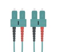 Helos 2m om3 sc/sc cable de fibra óptica e infiniband turquesa
