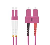 Helos 3m om4 lc/sc cable de fibra óptica e infiniband violeta