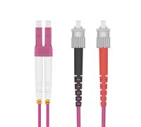 Helos 3m om4 lc/st cable de fibra óptica e infiniband 2x st violeta
