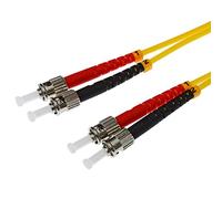 Helos 3m OS2 ST Cable de Fibra optica Amarillo - Cable de Fibra óptica (3 m, OS2, ST, ST, Male Connector/Male Connector, Amarillo)