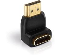 Helos Adaptador HDMI St/HDMI BU. Ángulo de 270°, Full HD, Basic, Negro