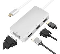 Helos base de carga usb 3.1 type-c st./dp/hdmi/dvi/vga bu, premium 4k,