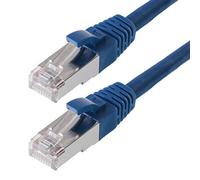 Helos Cable Patch SF/UTP Cat 5e Azul 3m - Cable Patch con schmalem Knickschutz