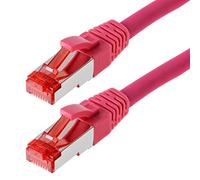 Helos Cat 6 Patch Cable (S/FTP, PiMF) Magenta 1 m