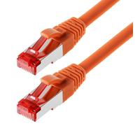 Helos CAT 6 Patch Cable S/FTP, PIMF orange 15 m