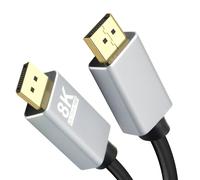 Helos Connection Cable DisplayPort Male/Male Premium 8K 5.0 m Black