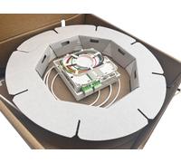 Helos ftth-anschlussset, beidseitig mit 4 lc-apc-steckern vorkonfektio