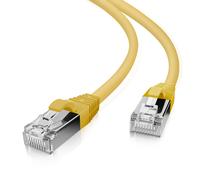 Helos patchkabel cat 5e sf/utp rj45 gelb 1m awg26