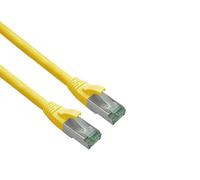 Helos patchkabel cat 6a superflex s/ftp cat 7 rohkabel gelb 1m awg26/7