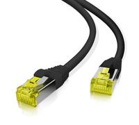 Helos patchkabel s/ftp (pimf) cat 6a, cable de conexión, 3 m, negro