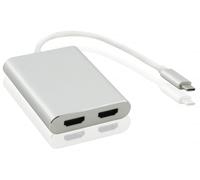 helos Splitter USB 3.1 Type-C™ St./2x HD NUEVO