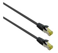 Helos Ultra Flex Patch Cable S/FTP Cat 6a TPE Black 15.0 m