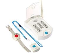 HELP Dialer 700 con collar y botones de pánico de muñeca - sin cuotas mensuales sistema de alerta médica