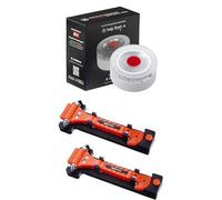 help flash IoT+, Baliza V16 con Geolocalización, obligatoria para 2026, datos incluido + Amazon Basics Cortador de cinturón de seguridad y martillo rompecristales de emergencia, Paquete de 2