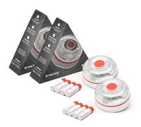 help flash IoT Luz de Emergencia V16 con Geolocalización Pack 2 uds, Exigible a Partir de 2026, Baliza Conectada con DGT 3.0, Señal V-16, para Coches, Aviso Ubicación, con Plan de Datos Incluido
