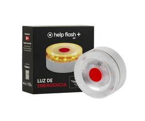 help flash IoT+, Luz de Emergencia V16 con Geolocalización y más de 290 candelas de potencia, Exigible a partir de 2026, Conectada con DGT 3.0, Señal V-16 para Coches, plan de datos incluido