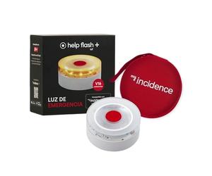 help flash IoT + Luz de Emergencia V16 Homologada con Geolocalización + Funda de Neopreno Roja, Exigible en 2026, Conectada con DGT 3.0, Señal V-16, Plan de Datos Incluido, Mayor Visibilidad