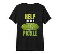 Help I'm In A Pickle Sarcástico Juego de Palabras Divertido para el Amante de los pepinillos Camiseta Premium