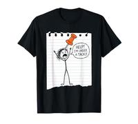 Help! I'm Under A Tack! Divertido Dicho sarcástico de Dibujos Animados Novedad Camiseta