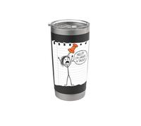 Help! I'm Under A Tack! Divertido dicho sarcástico de dibujos animados novedad Vaso térmico de acero inoxidable de doble pared