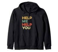 Help Me Help You Funny Meme Viral Pop Cultura Terapia Broma Sudadera con Capucha