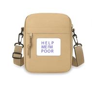 Help Me I Am Poor - Bolso cruzado de moda Art Deco para teléfono celular, bolso de hombro