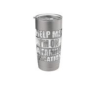 Help Me I'm On A Family Vacation Vaso térmico de acero inoxidable de doble pared