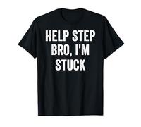 Help Step Bro I'm Stuck Funny Vintage Distressed Camiseta