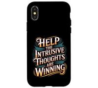 Help The Intrusive Thoughts Are Winning Cavilaciones - Carcasa para iPhone X/XS