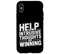 Help The Intrusive Thoughts Are Winning Cavilaciones - Carcasa para iPhone X/XS