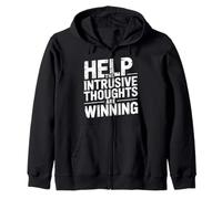 Help The Intrusive Thoughts Are Winning Cavilaciones - Sudadera con Capucha