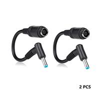 helpers lab 2-Pack Adaptador de Fuente de alimentación 7,4 mm a 4,5 mm, Convertidor de Conector de Punta para HP Stream Spectre Pavilion Envy EliteBook Split Chromebook EliteBook Folio