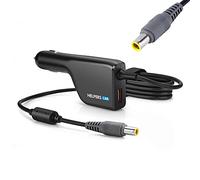 Helpers Lab Adaptador Cargador de Coche Compatible para portátiles IBM Lenovo Thinkpad X60 X61 Z60 Z61 X200 X300 T60 T61 T400 20V 4,5A 90W con Puerto USB QC3.0