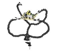 Helping Hands - Herramienta de soldadura de tercera mano con 3 brazos de cuello de cisne y clips, gran adición a los accesorios de herramientas de estación de soldadura
