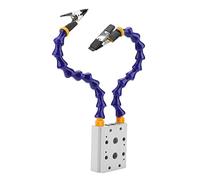 Helping Hands Soldadura de tercera mano, Soldadura Helping Hands ABS Brazo flexible Base de aleación de aluminio Herramienta de soldadura de tercera mano con cubierta de goma (2 piezas)